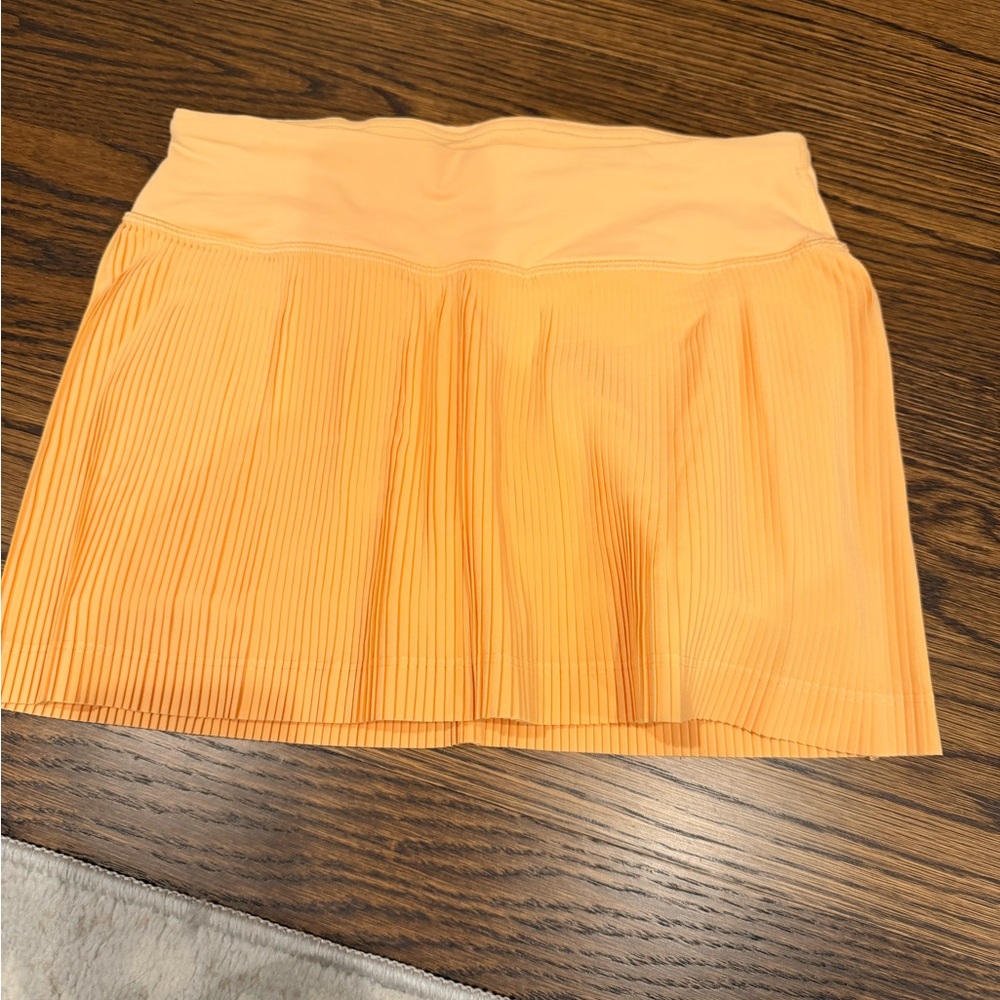 Lululemon Athletica Orange Mini Skirt